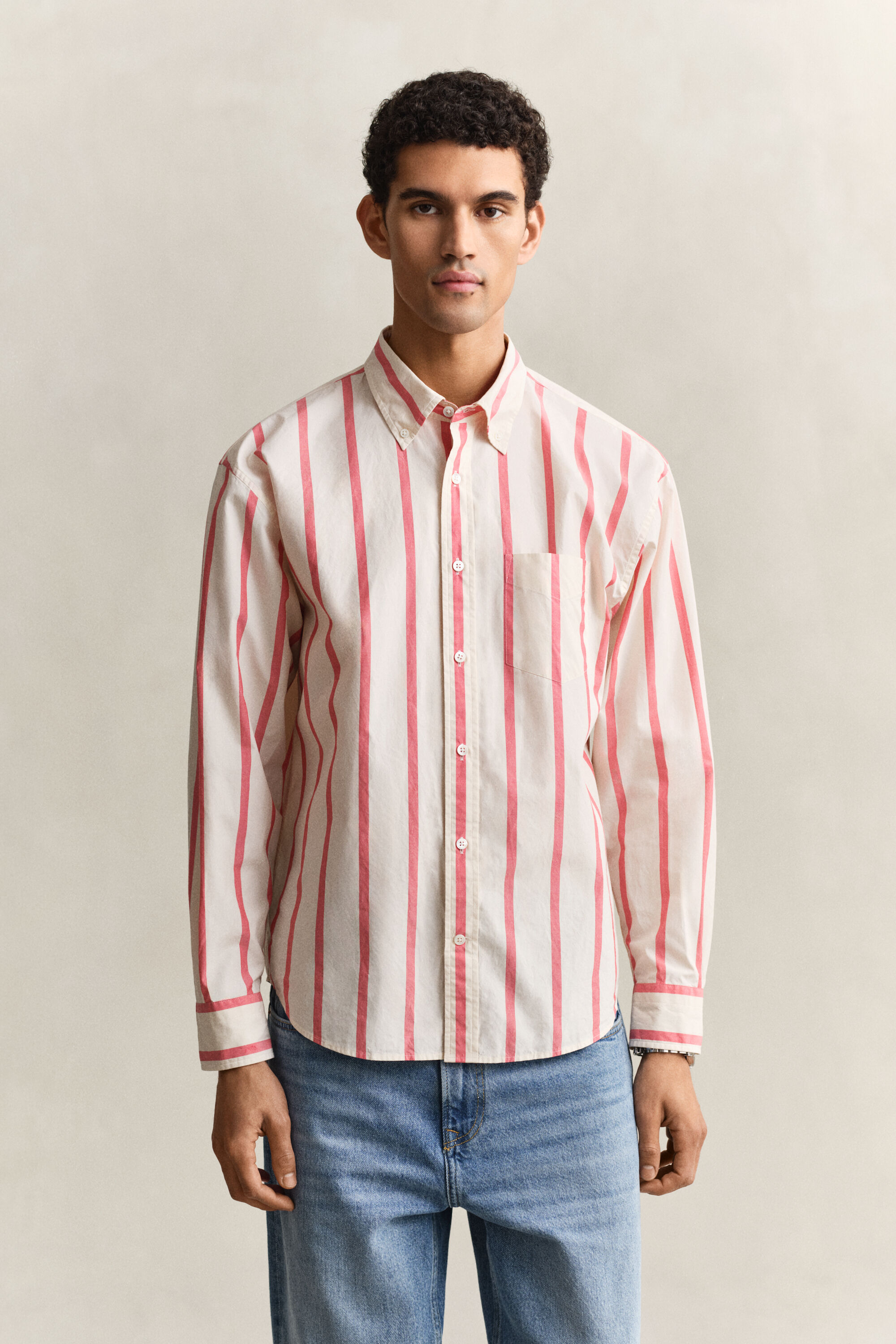 Camicia a righe Heritage in popeline