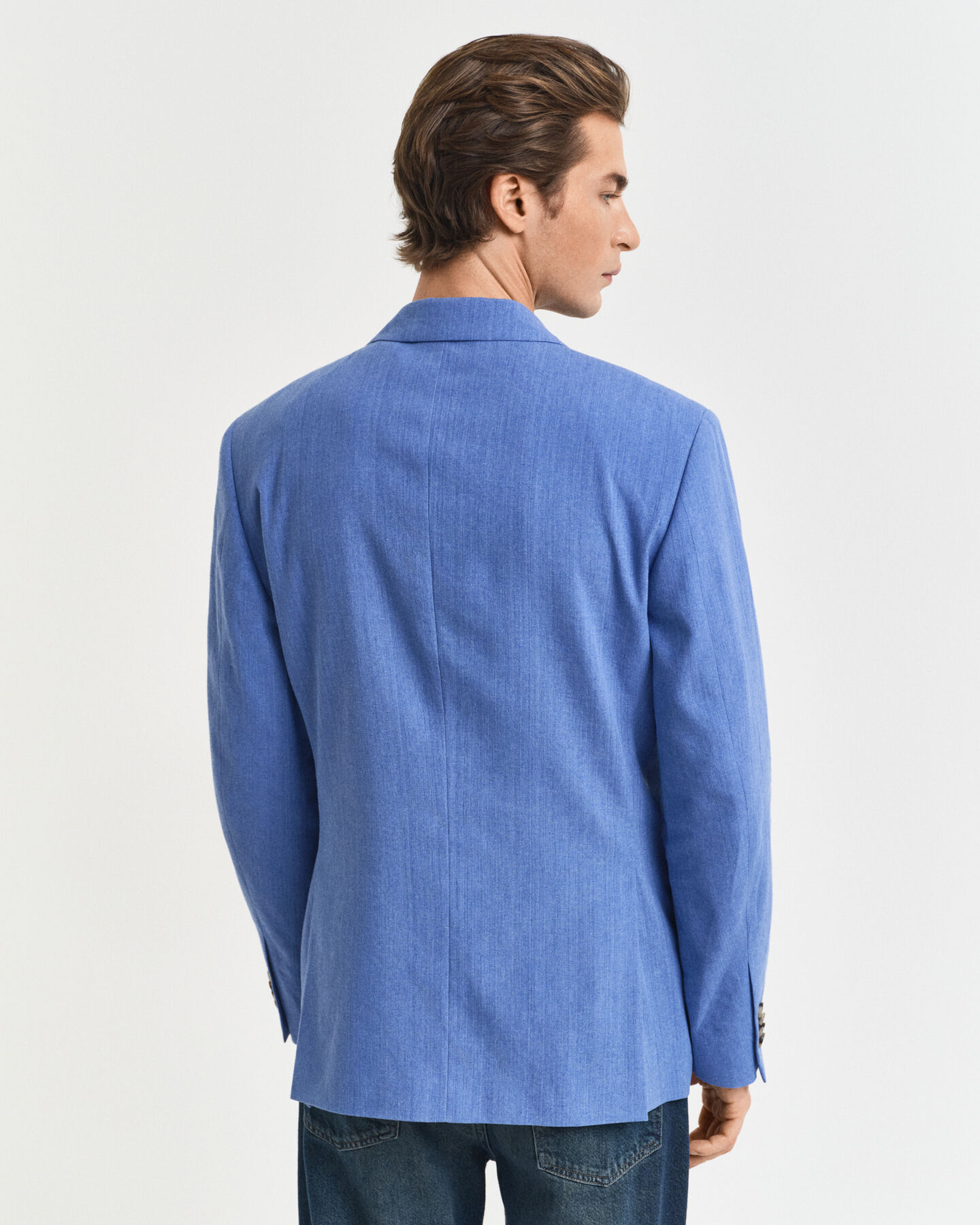 Giacca da abito in lino-cotone slim fit