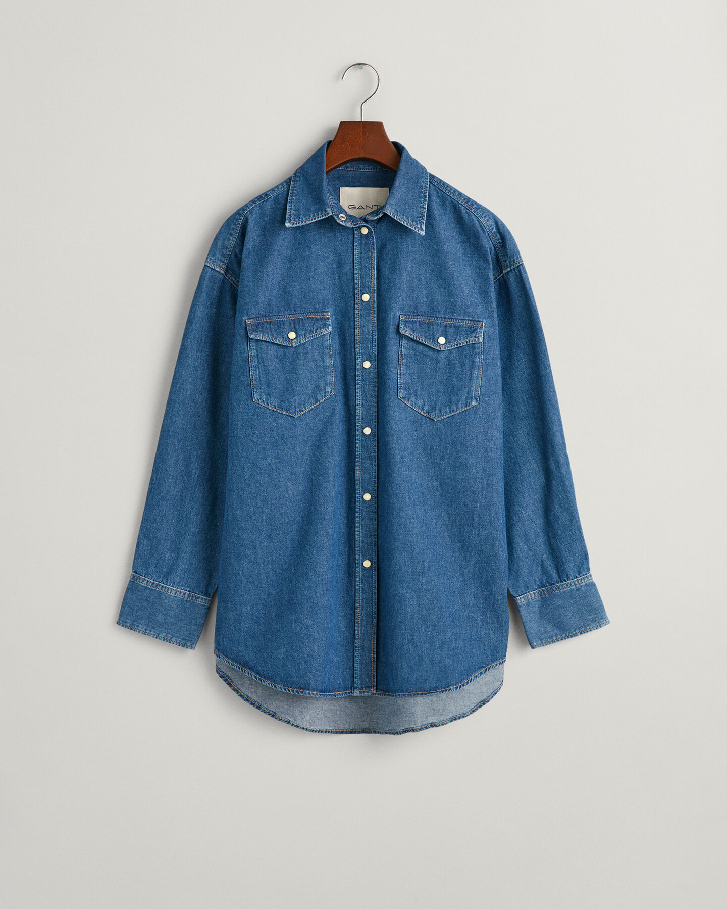 Camicia in denim oversize