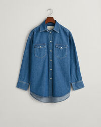 Camicia in denim oversize