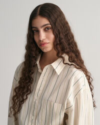 Camicia in popeline Compact a righe oversize
