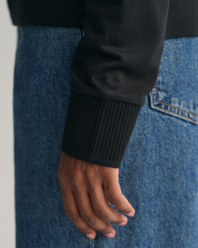 Polo a maniche lunghe con colletto