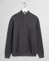 Maglia Triangle Texture con zip lunga