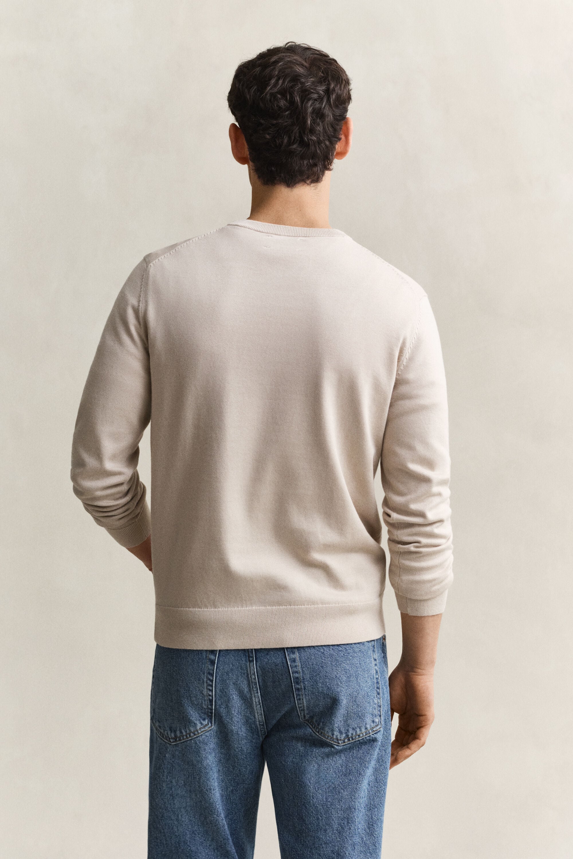Maglia girocollo in cotone classico