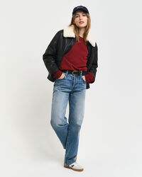 Maglia girocollo in finissima lana d&rsquo;agnello