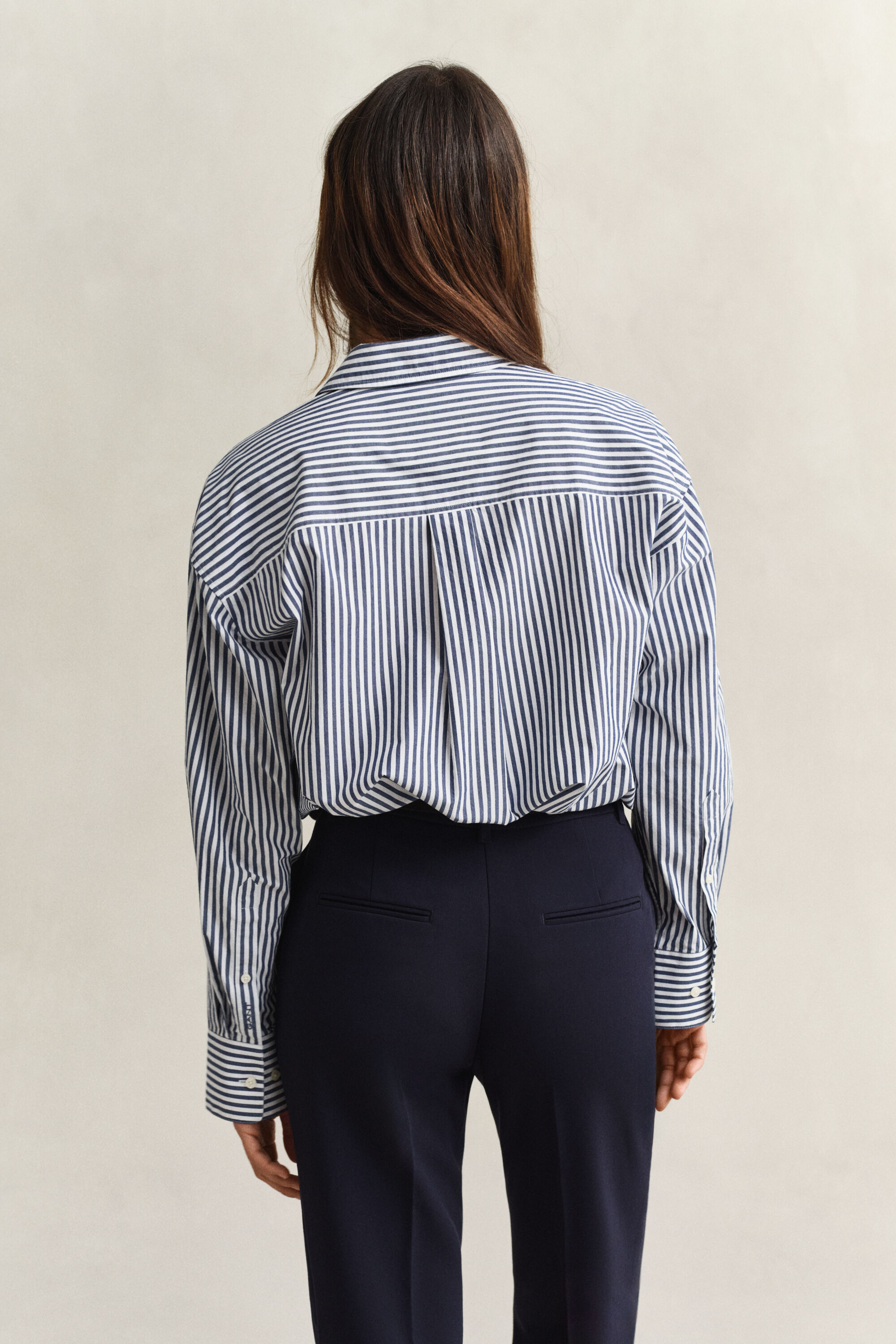 Camicia in popeline a righe