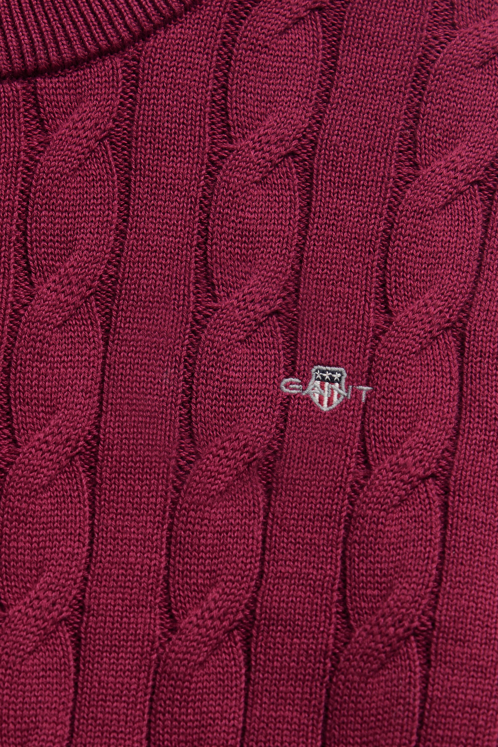 Maglia lavorata in cotone a trecce Shield Teen Girls