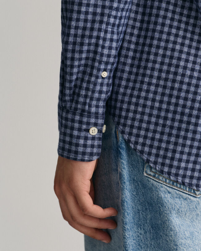 Camicia Jasp&eacute; Yarn Gingham regular fit