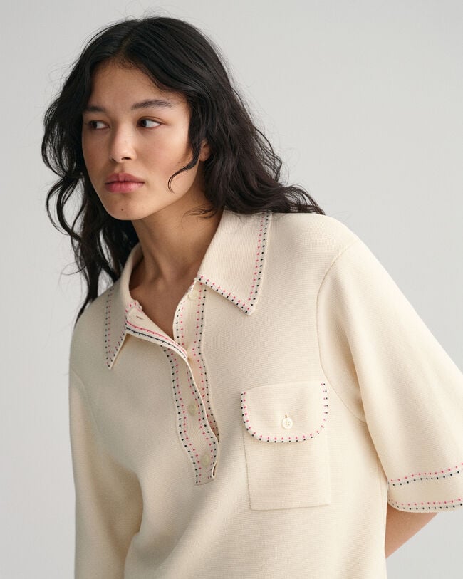 Polo a maniche corte a maglia