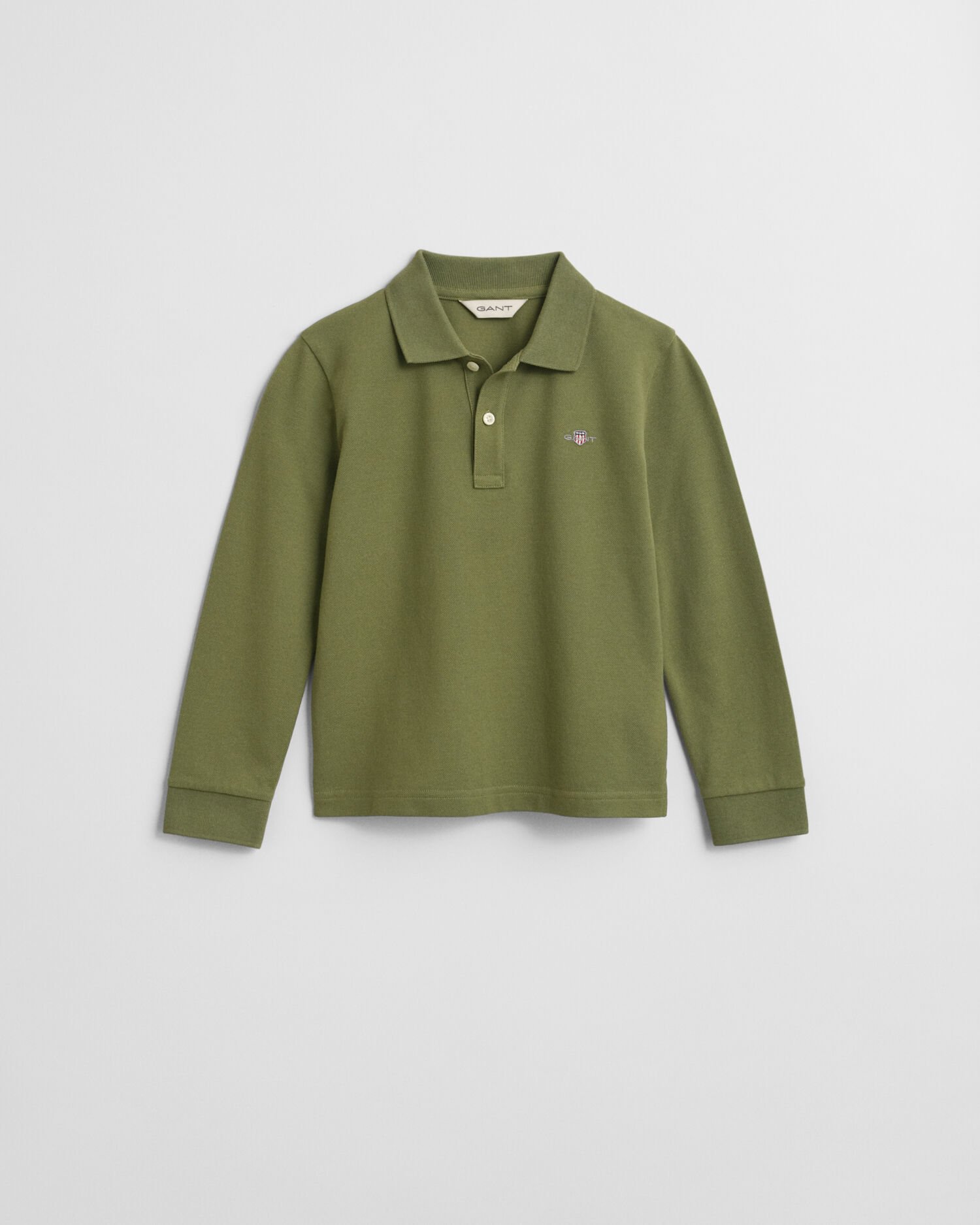 Polo in piqué a maniche lunghe Shield Kids