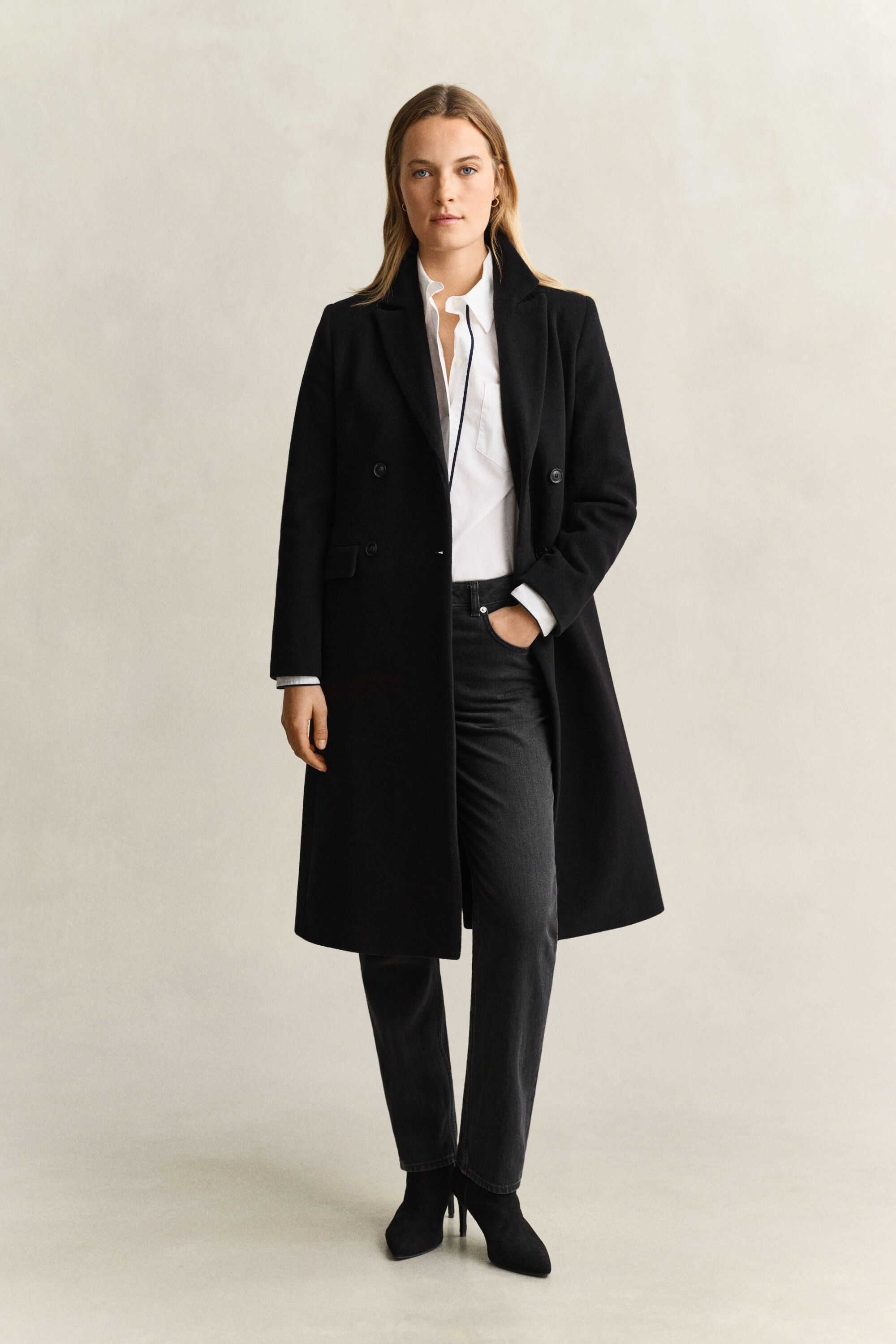 Cappotto in lana misto cashmere
