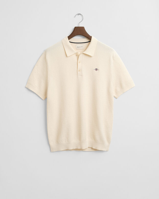 Polo in cotone Textured