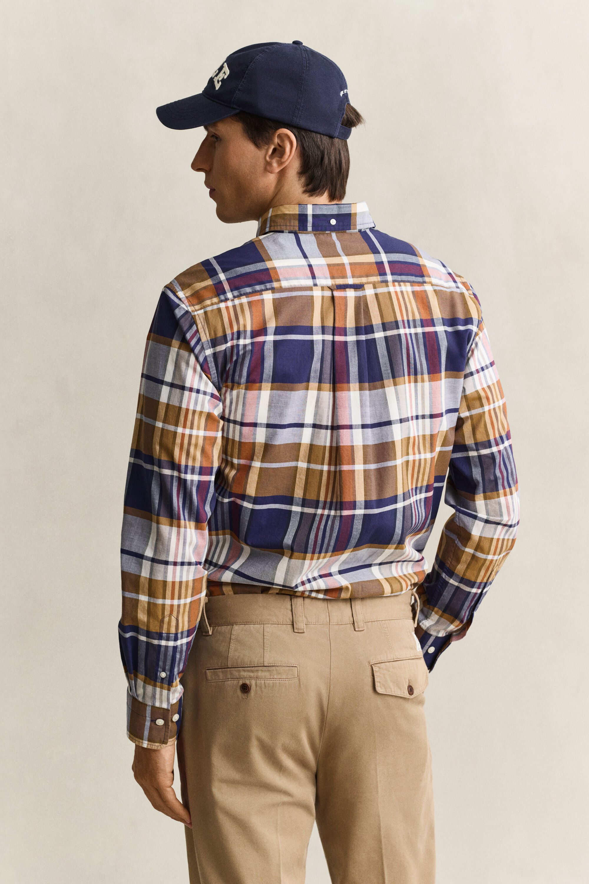 Camicia Gant x Yale a quadri in popeline
