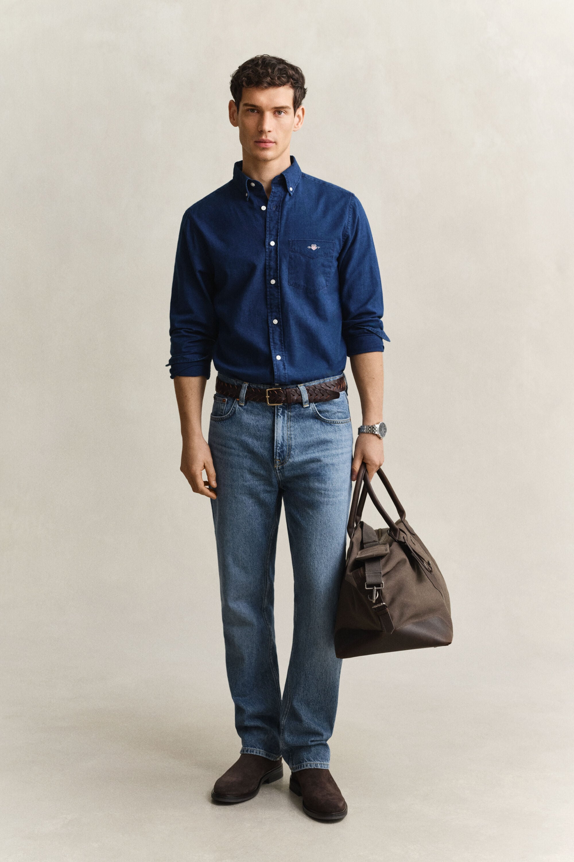 Camicia Oxford Indigo