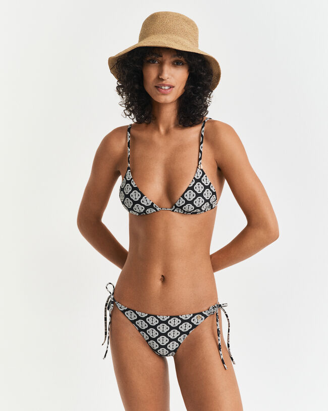 Slip bikini con stampa Monogram