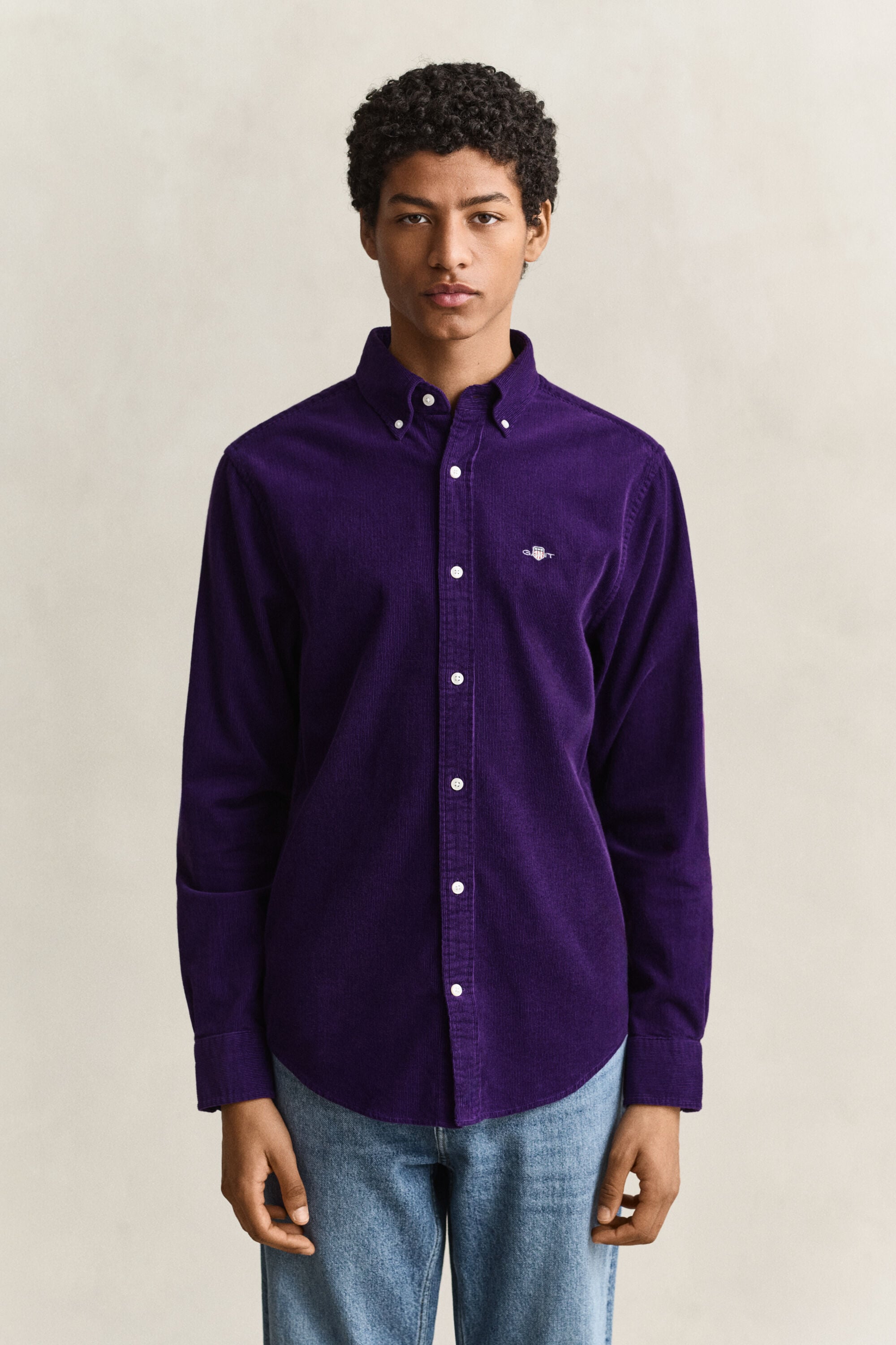 Camicia in velluto a coste