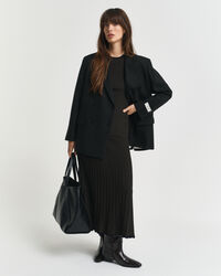 Maglia a maniche corte con coste a contrasto