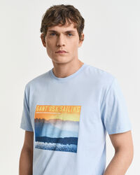 T-shirt con stampa Sailing GANT USA