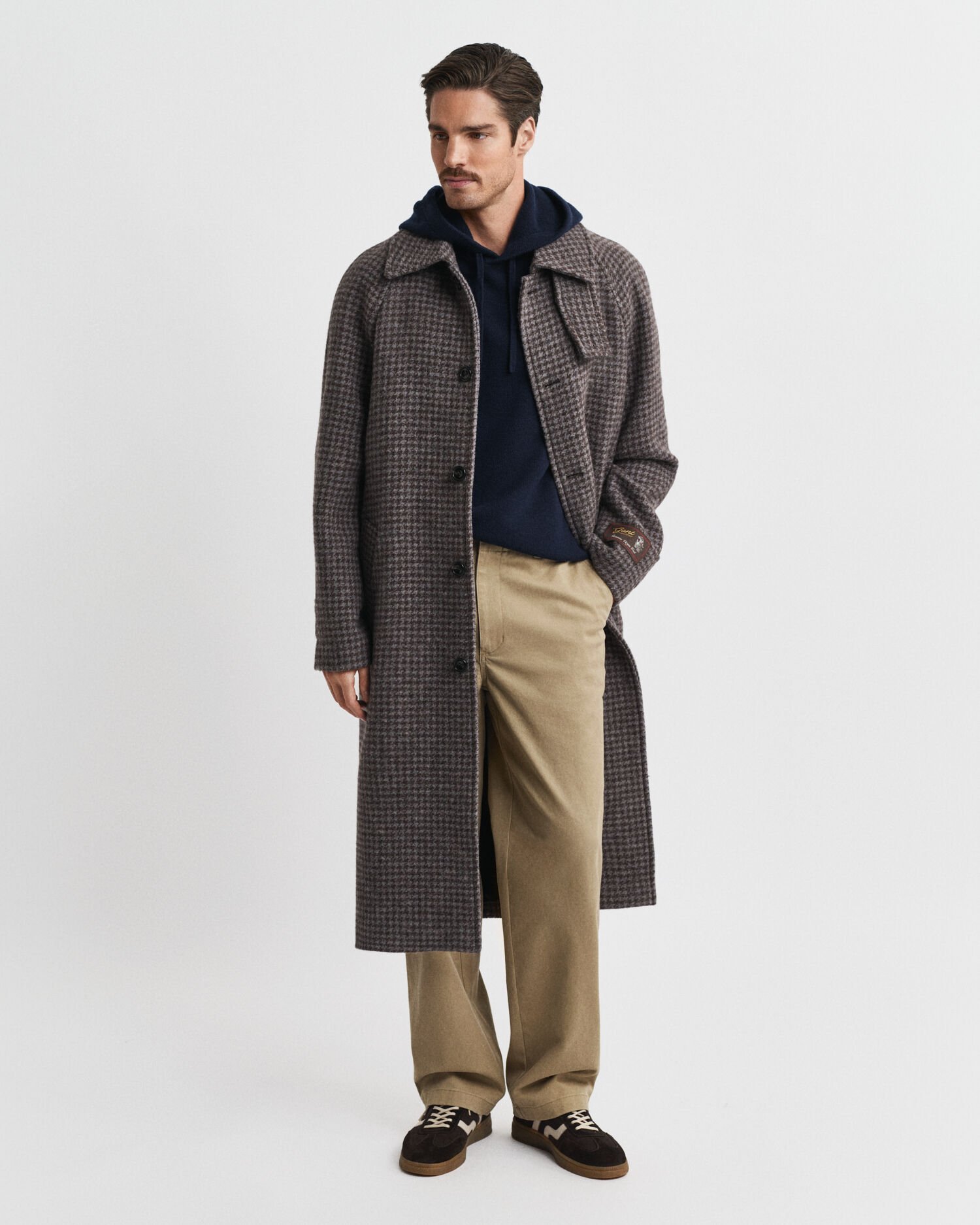 Felpa con cappuccio in morbido misto cashmere