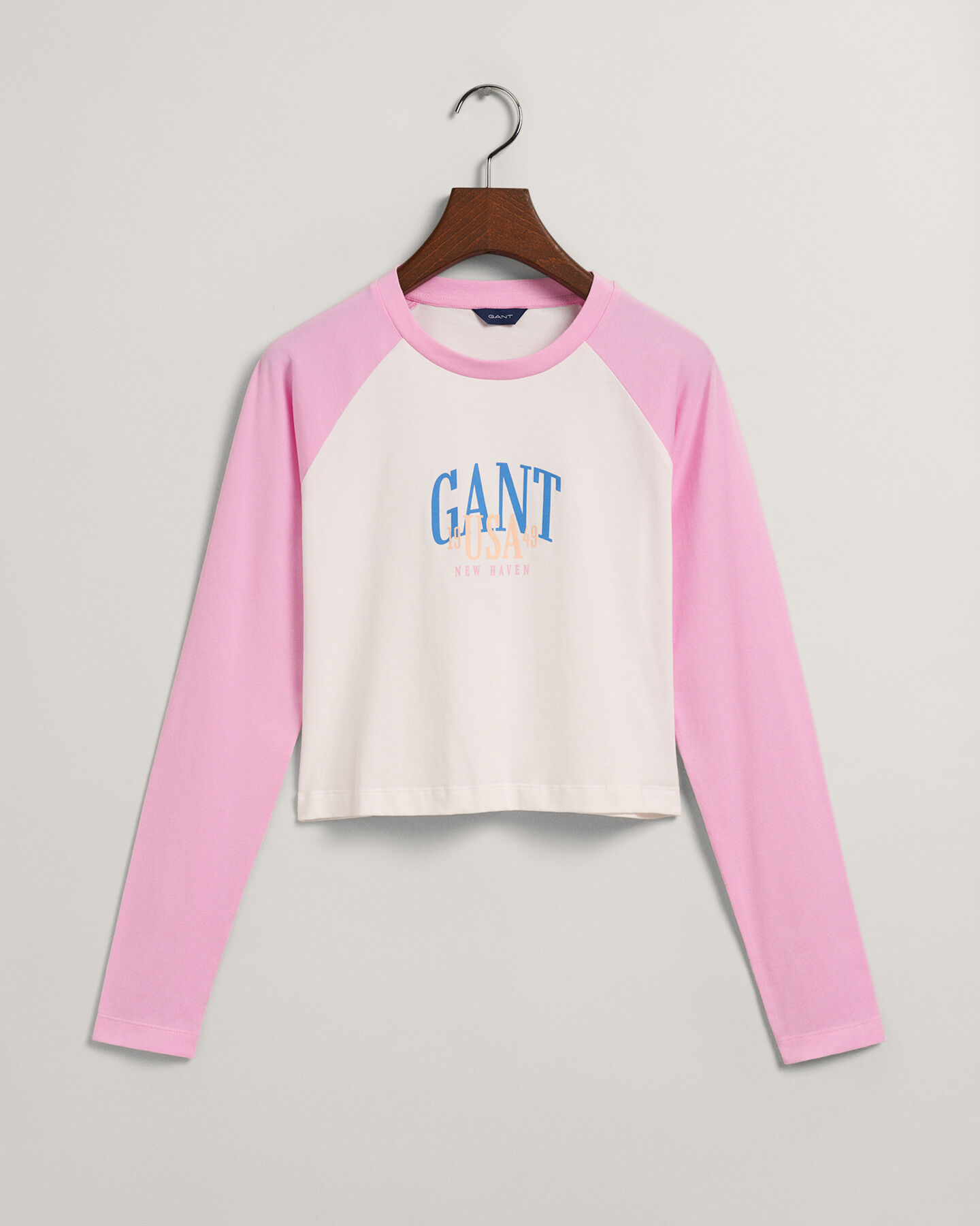 Maglia corta a maniche lunghe a contrasto Teen Girls