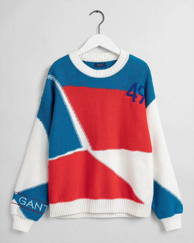 Maglia girocollo Rough Weather colorblock