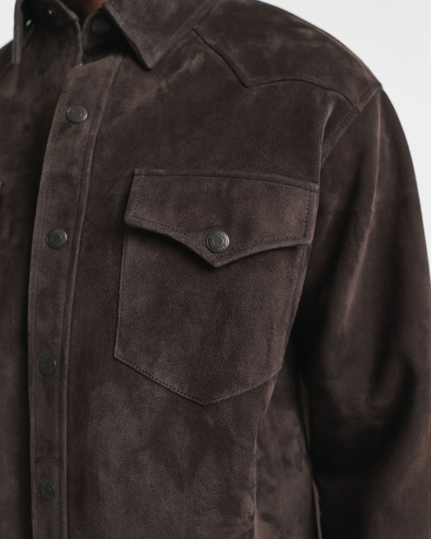 Camicia Rodeo in camoscio relaxed fit