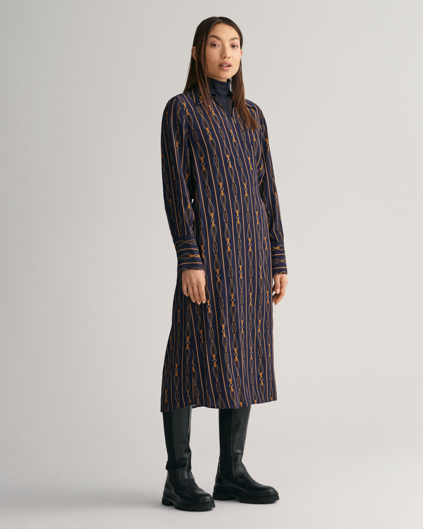 Abito a portafoglio Rope a righe regular fit