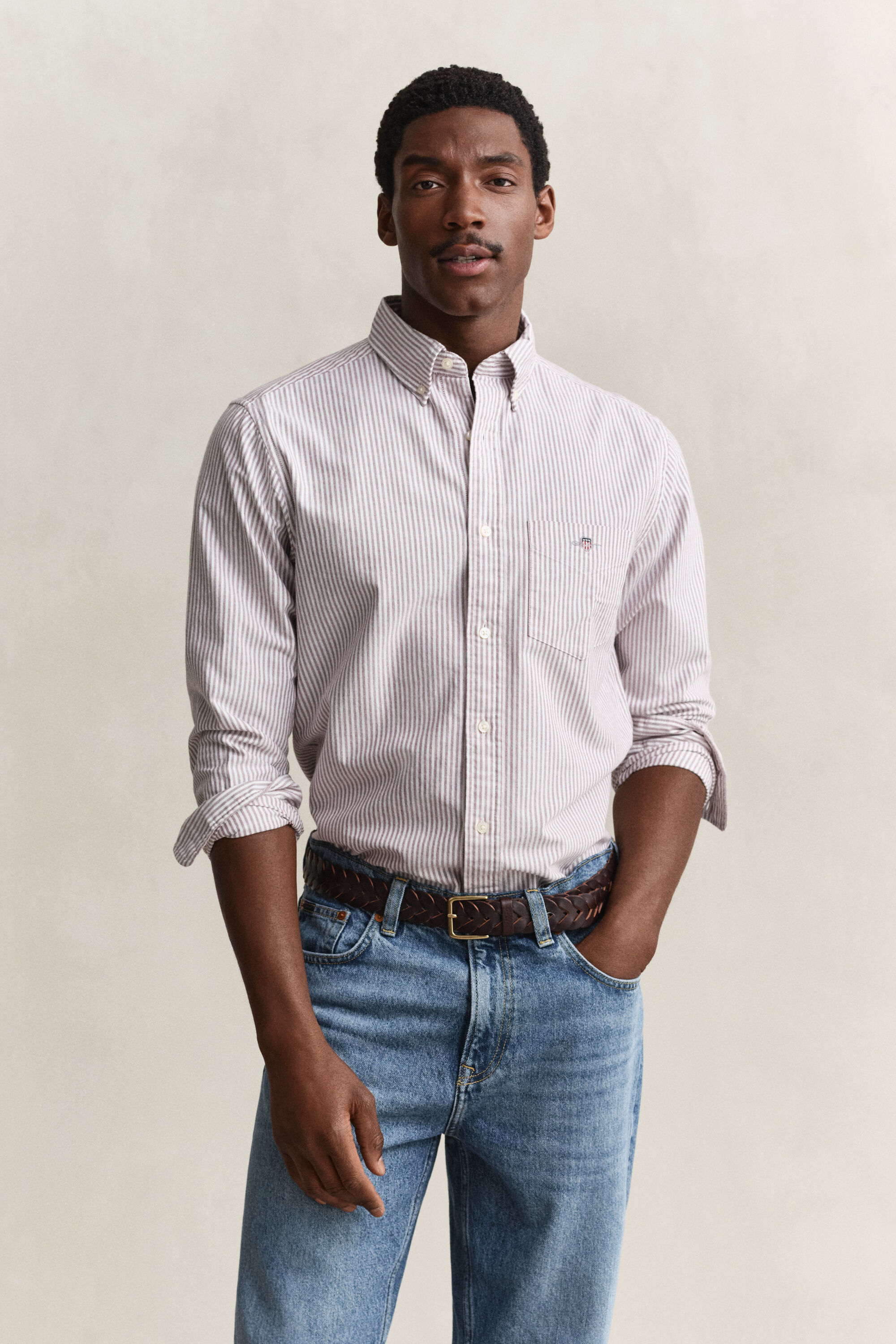 Camicia Oxford a righe Classic regular