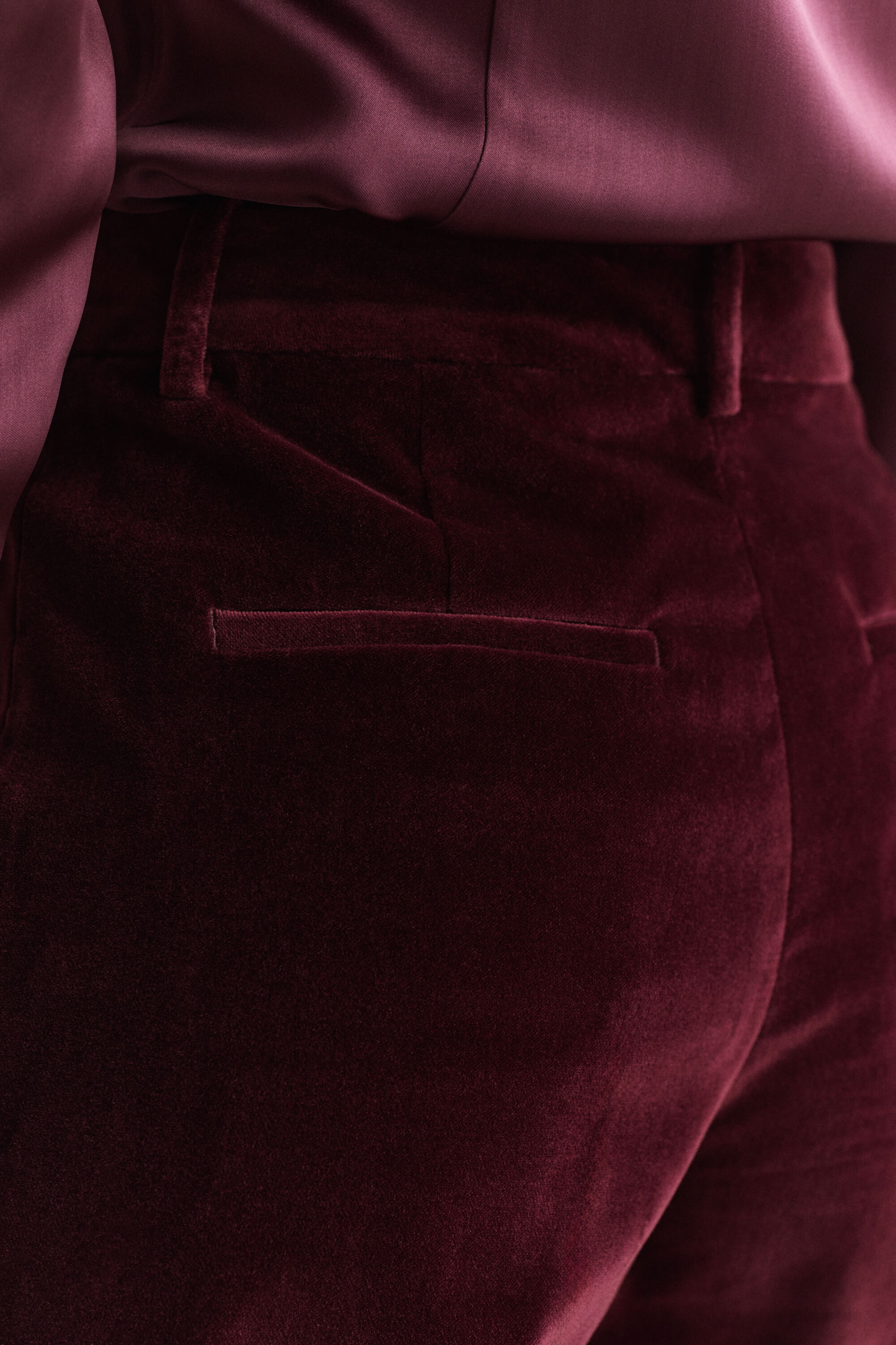 Pantaloni sartoriali in velluto