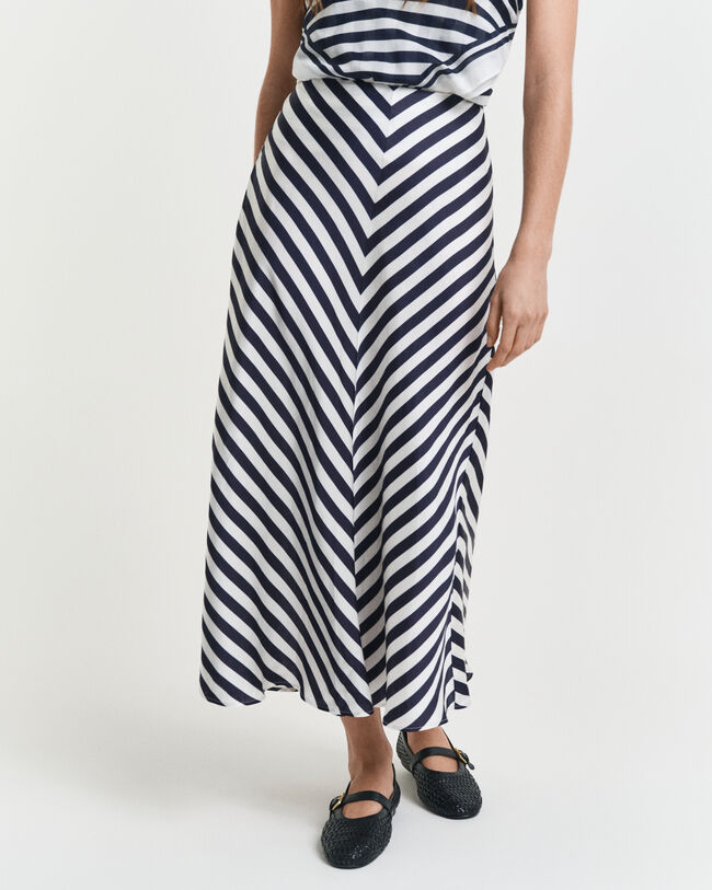 Gonna a righe chevron