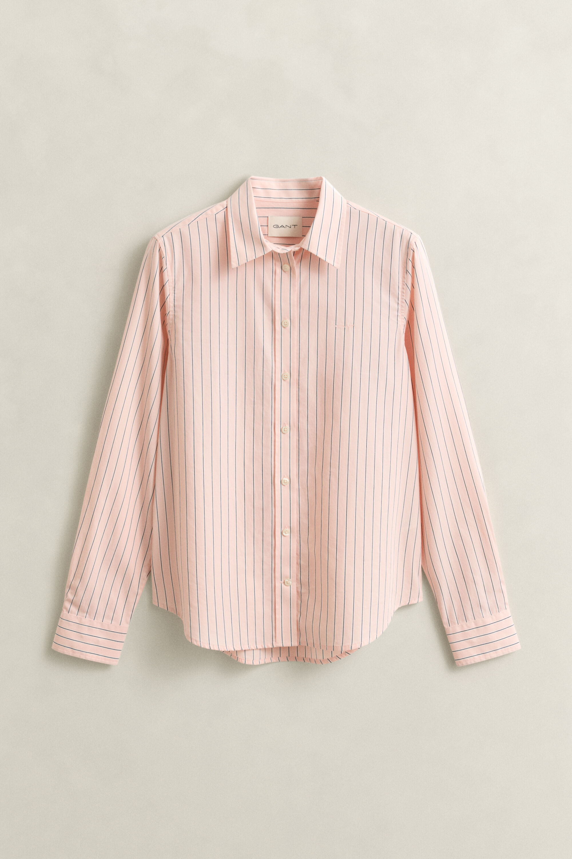 Camicia classica in popeline a righe regular fit