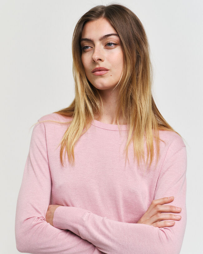 Maglia girocollo in maglia fine