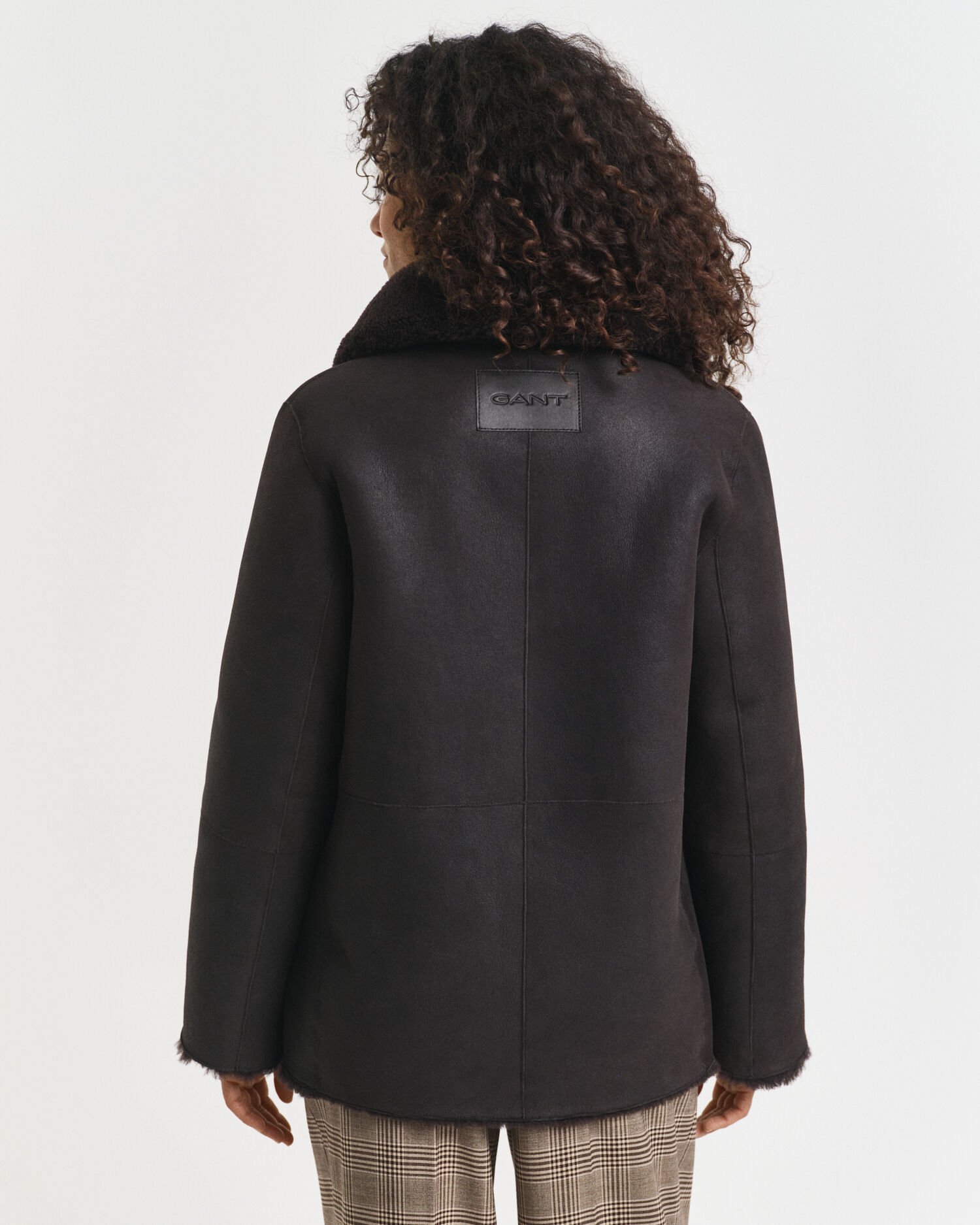 Cappotto in shearling double-face