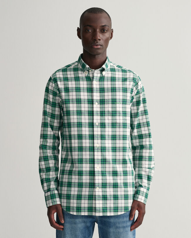 Camicia Oxford a scacchi regular fit