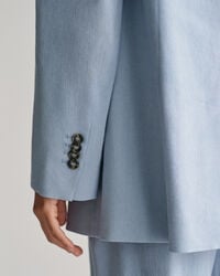 Blazer di lino elasticizzato regular fit