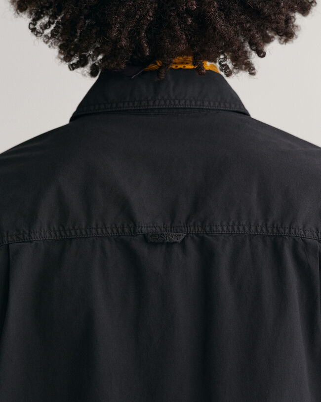 Camicia a maniche corte effetto sbiadito oversize