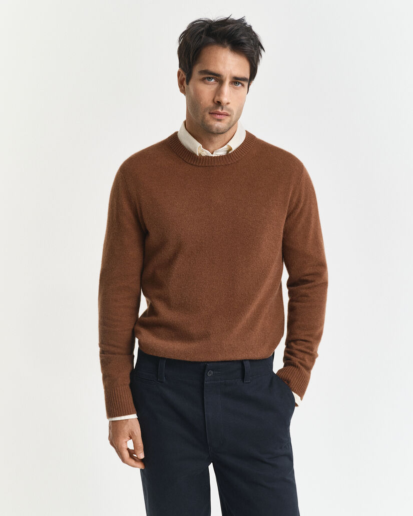 Maglia girocollo in cashmere