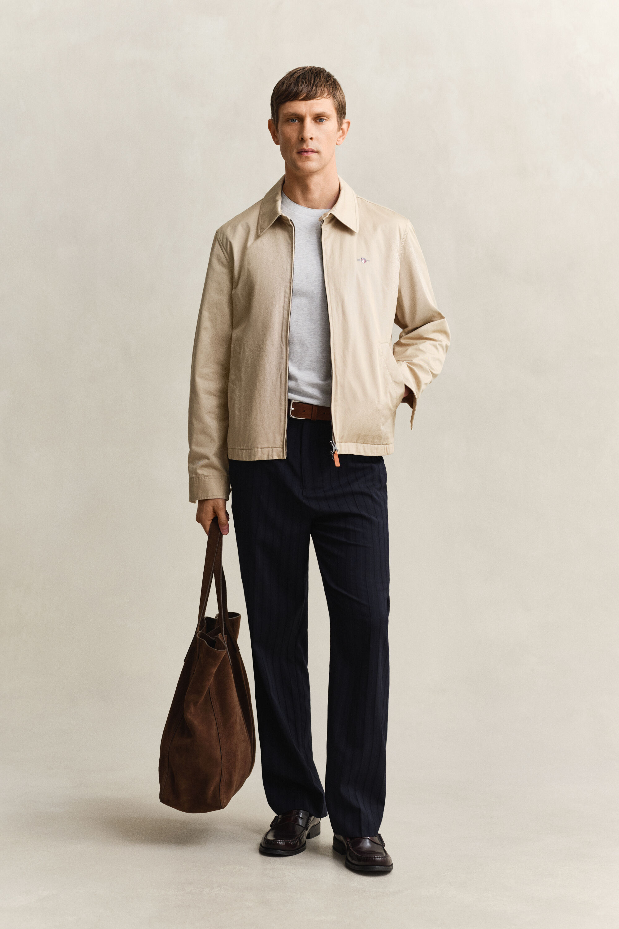 T-shirt in piqué bicolore