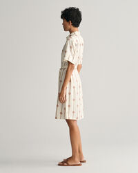 Abito chemisier a maniche corte con stampa