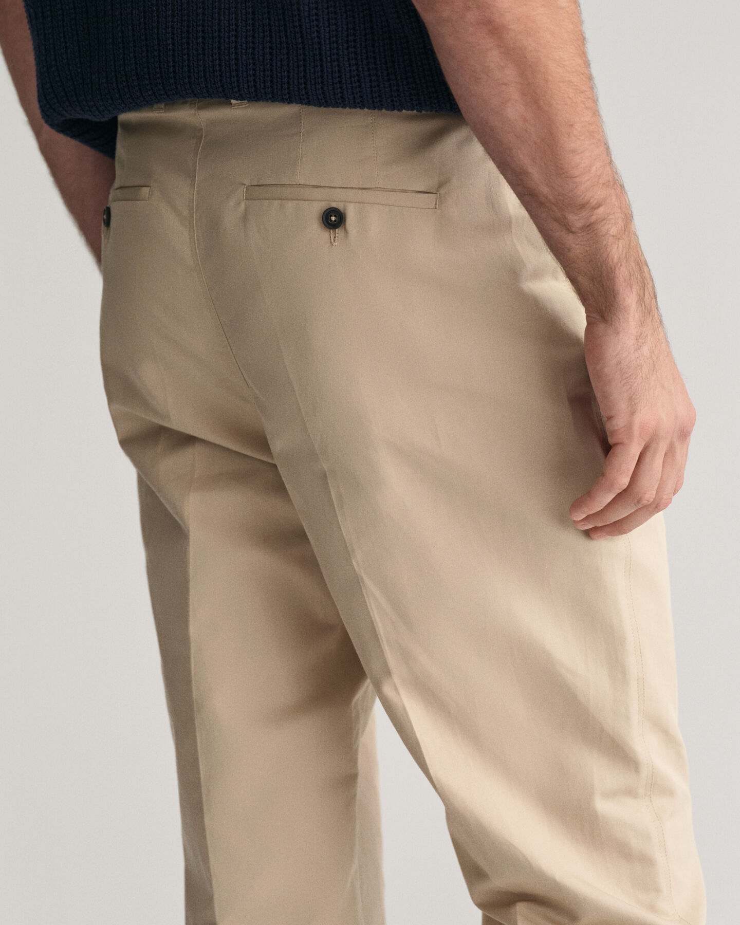 Pantaloni da abito in cotone regular fit