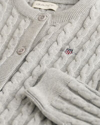 Cardigan in maglia di cotone a trecce Shield Girls