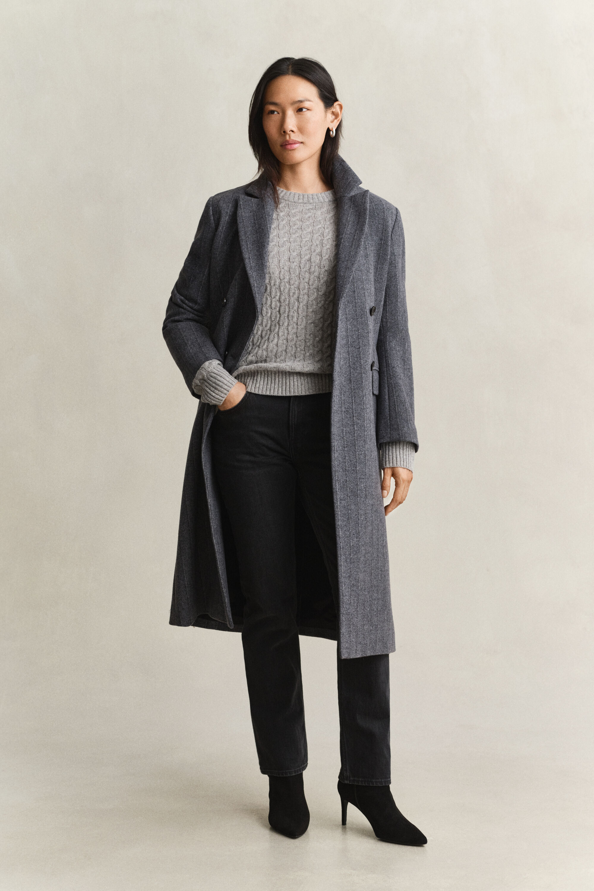 Maglia a trecce in cashmere