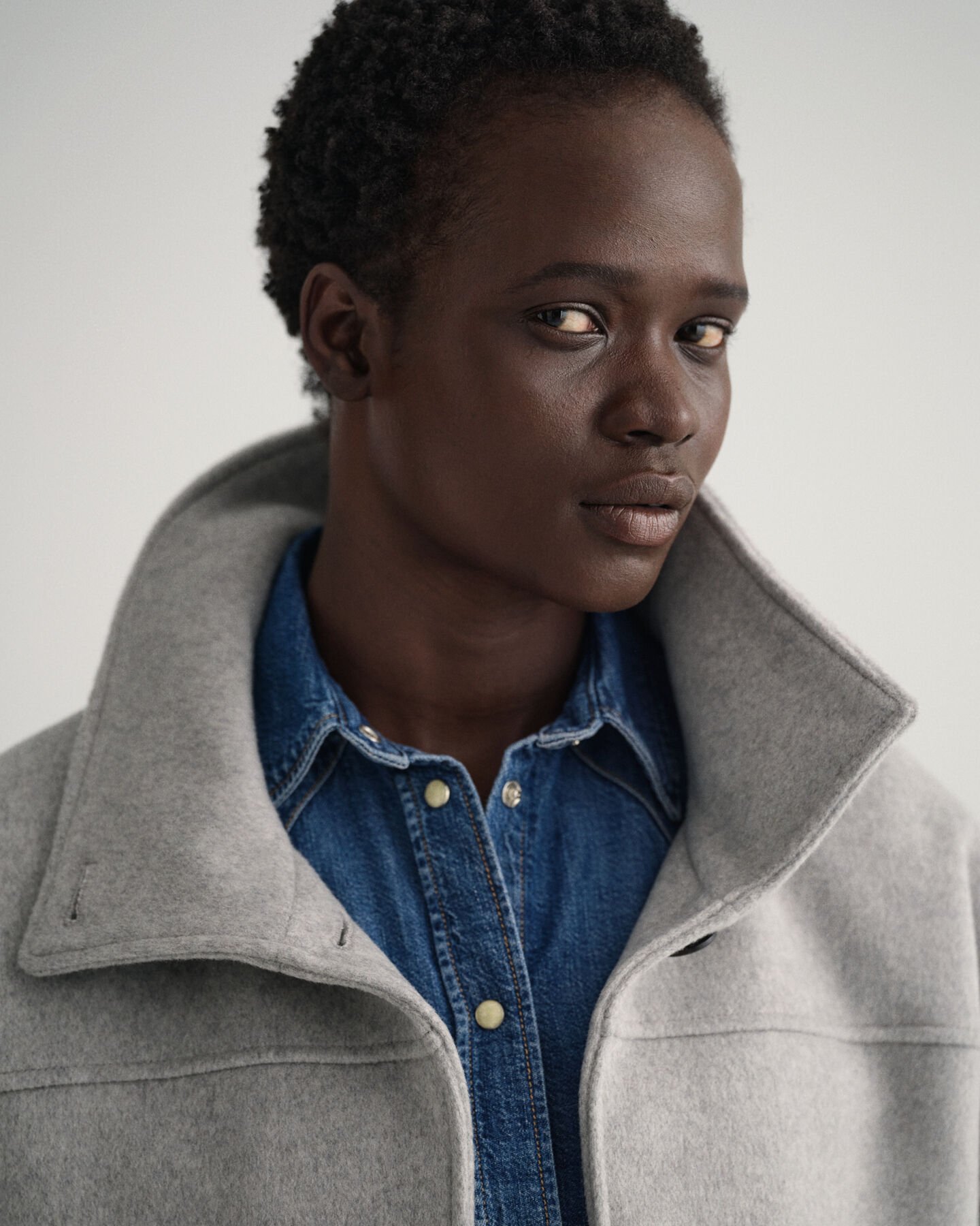 Giacca corta in misto lana