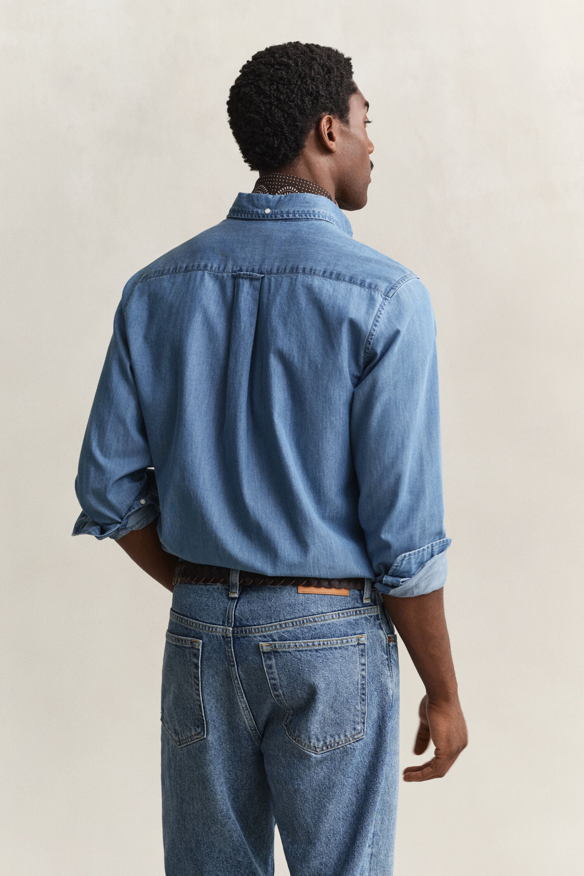 Camicia indaco regular fit