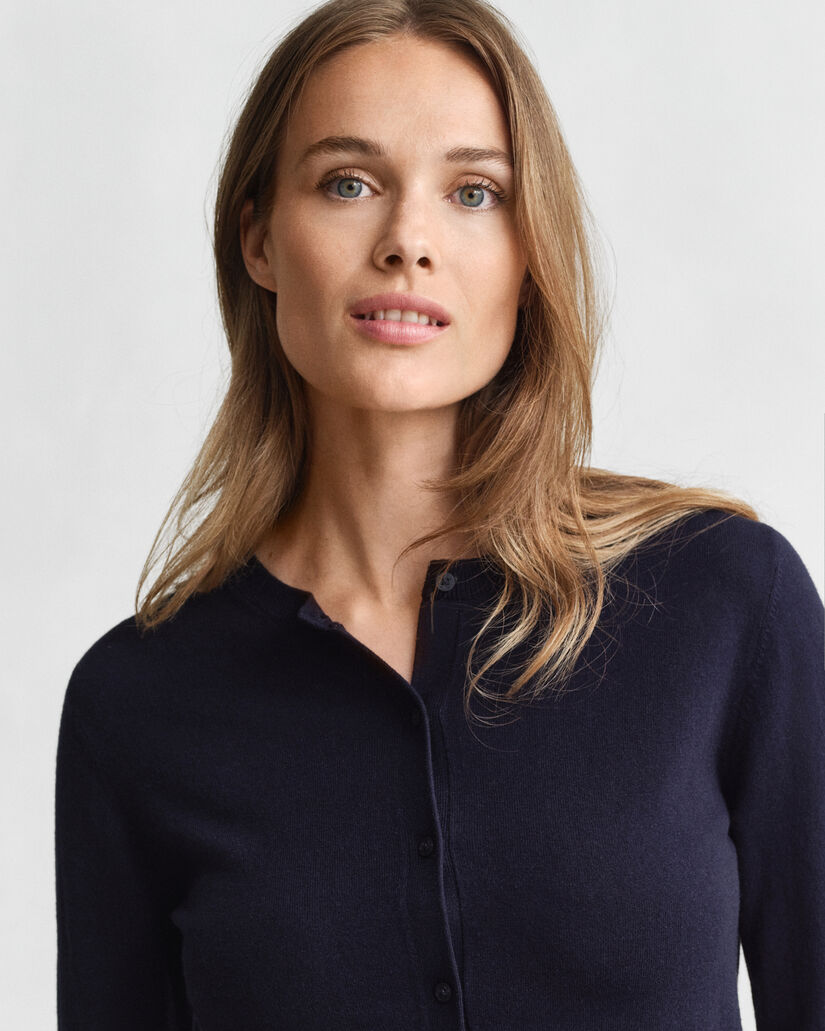 Cardigan girocollo leggero