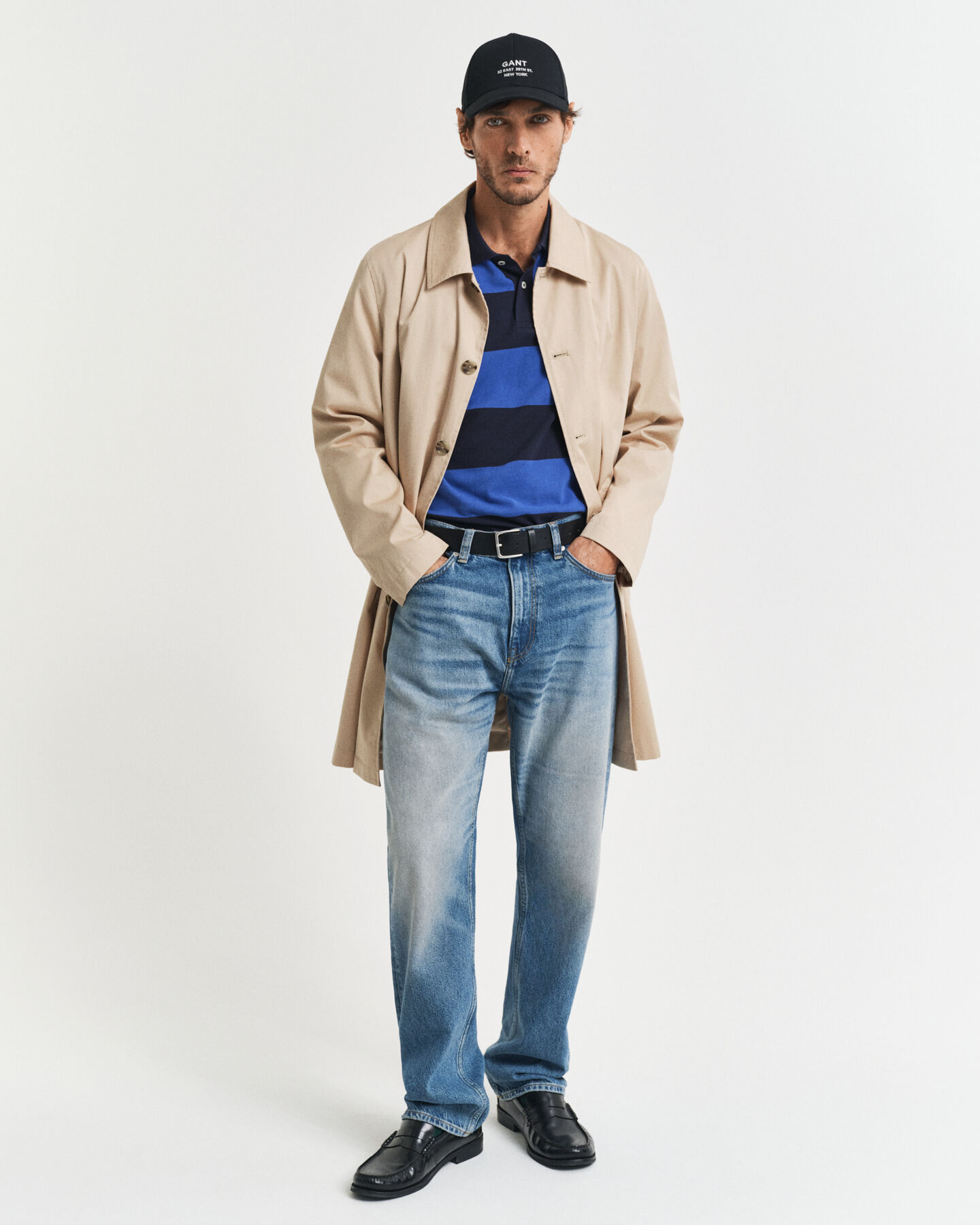 Polo in piqué colour block