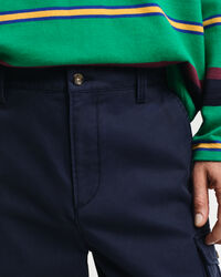 Pantaloni cargo in twill di cotone regular fit