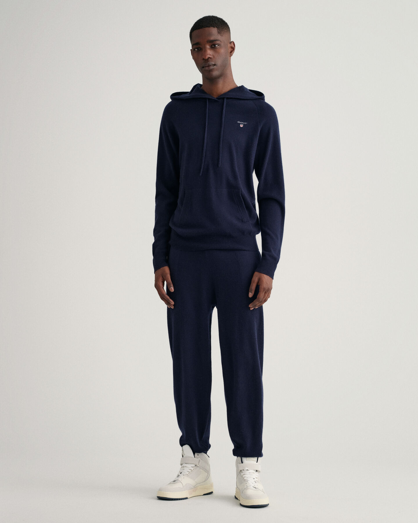 Felpa con cappuccio in maglia