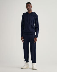 Felpa con cappuccio in maglia