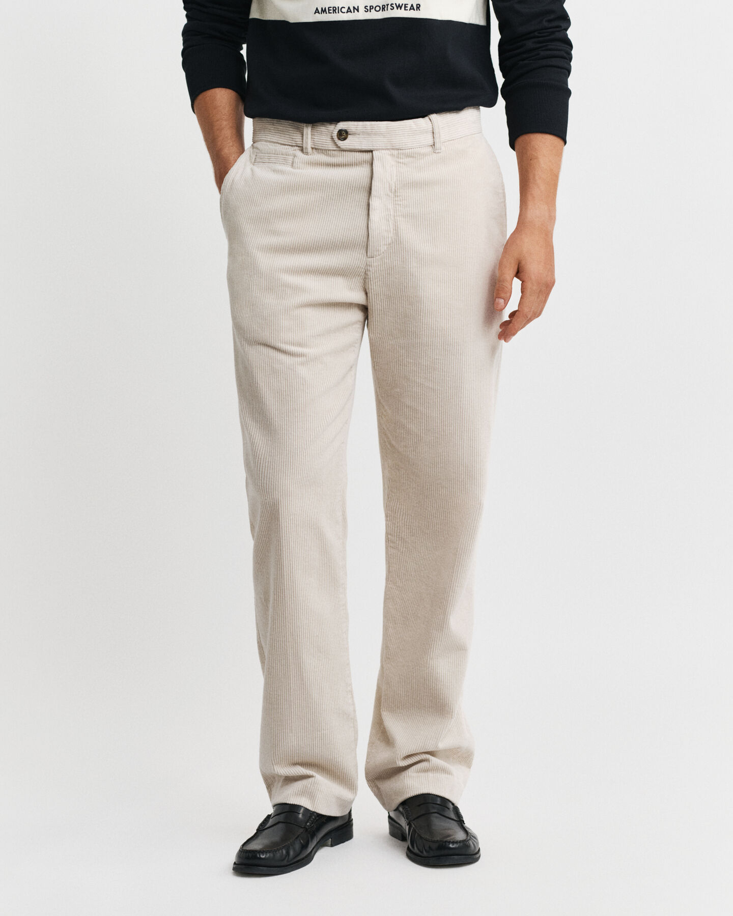 Pantaloni in velluto a coste straight fit